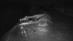 Modrá sjezdovka - dojezd k lanové dráze