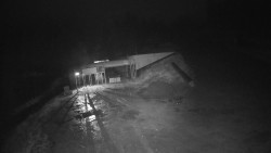 Modrá sjezdovka - dojezd k lanové dráze