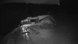 Modrá sjezdovka - dojezd k lanové dráze