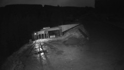 Modrá sjezdovka - dojezd k lanové dráze