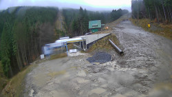 Modrá sjezdovka - dojezd k lanové dráze