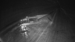 Modrá sjezdovka - dojezd k lanové dráze