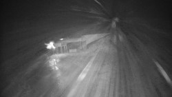 Modrá sjezdovka - dojezd k lanové dráze