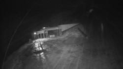 Modrá sjezdovka - dojezd k lanové dráze