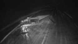 Modrá sjezdovka - dojezd k lanové dráze