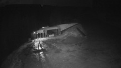 Modrá sjezdovka - dojezd k lanové dráze