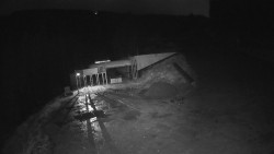 Modrá sjezdovka - dojezd k lanové dráze