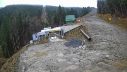 Modrá sjezdovka - dojezd k lanové dráze