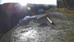 Modrá sjezdovka - dojezd k lanové dráze