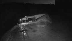 Modrá sjezdovka - dojezd k lanové dráze