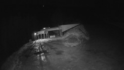 Modrá sjezdovka - dojezd k lanové dráze