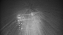 Modrá sjezdovka - dojezd k lanové dráze