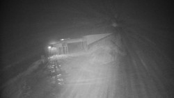 Modrá sjezdovka - dojezd k lanové dráze