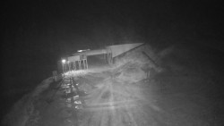 Modrá sjezdovka - dojezd k lanové dráze