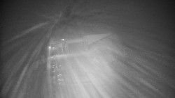 Modrá sjezdovka - dojezd k lanové dráze