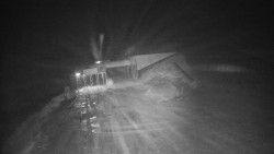 Modrá sjezdovka - dojezd k lanové dráze