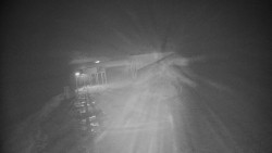 Modrá sjezdovka - dojezd k lanové dráze