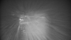 Modrá sjezdovka - dojezd k lanové dráze