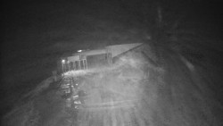 Modrá sjezdovka - dojezd k lanové dráze