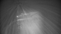 Modrá sjezdovka - dojezd k lanové dráze