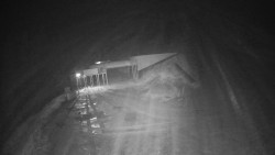 Modrá sjezdovka - dojezd k lanové dráze