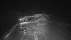 Modrá sjezdovka - dojezd k lanové dráze