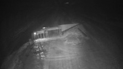 Modrá sjezdovka - dojezd k lanové dráze