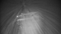 Modrá sjezdovka - dojezd k lanové dráze