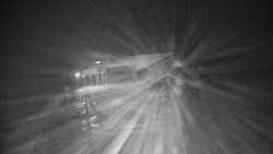 Modrá sjezdovka - dojezd k lanové dráze