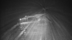 Modrá sjezdovka - dojezd k lanové dráze