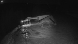 Modrá sjezdovka - dojezd k lanové dráze