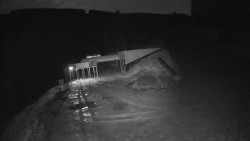 Modrá sjezdovka - dojezd k lanové dráze