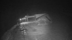 Modrá sjezdovka - dojezd k lanové dráze