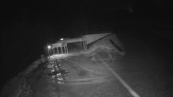 Modrá sjezdovka - dojezd k lanové dráze