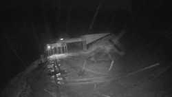 Modrá sjezdovka - dojezd k lanové dráze