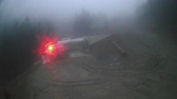 Modrá sjezdovka - dojezd k lanové dráze