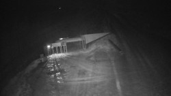 Modrá sjezdovka - dojezd k lanové dráze