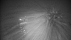 Modrá sjezdovka - dojezd k lanové dráze