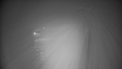 Modrá sjezdovka - dojezd k lanové dráze