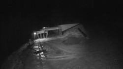 Modrá sjezdovka - dojezd k lanové dráze