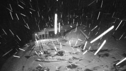 Modrá sjezdovka - dojezd k lanové dráze