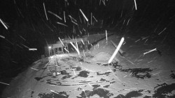 Modrá sjezdovka - dojezd k lanové dráze