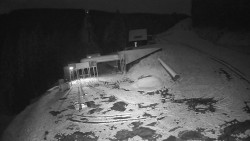 Modrá sjezdovka - dojezd k lanové dráze