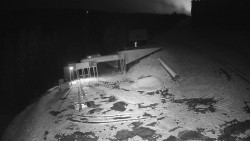 Modrá sjezdovka - dojezd k lanové dráze