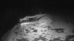 Modrá sjezdovka - dojezd k lanové dráze