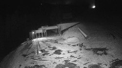 Modrá sjezdovka - dojezd k lanové dráze