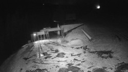 Modrá sjezdovka - dojezd k lanové dráze