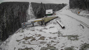 Červenohorské sedlo - Modrá sjezdovka - dojezd k lanové dráze - 19.11.2025 v 07:30 Červenohorské sedlo - Modrá sjezdovka - dojezd k lanové dráze - 19.11.2025 v 07:30