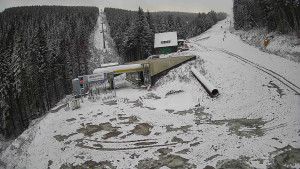 Červenohorské sedlo - Modrá sjezdovka - dojezd k lanové dráze - 19.11.2025 v 08:01 Červenohorské sedlo - Modrá sjezdovka - dojezd k lanové dráze - 19.11.2025 v 08:01