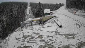 Červenohorské sedlo - Modrá sjezdovka - dojezd k lanové dráze - 19.11.2025 v 09:20 Červenohorské sedlo - Modrá sjezdovka - dojezd k lanové dráze - 19.11.2025 v 09:20
